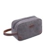 Casual Canvas Men's Handheld Bag Business Solid Color Handheld Bag Storage Key Wash Makeup Bag 