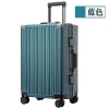Aluminum frame suitcase, female trolley box, male business 20 inch boarding password, luggage, travel suitcase, leather box, durable 