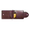 Leather wallet, short and fashionable men's wallet, buckle, beautiful money wallet, identification wallet 