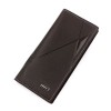 Medium length men's wallet, solid color PU leather letter wallet 