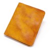 Head layer cowhide wallet, men's vertical minimalist wallet, handcrafted and distressed, retro vegetable tanned leather, large banknote wallet trend 