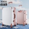 Aluminum frame suitcase, female trolley box, male business 20 inch boarding password, luggage, travel suitcase, leather box, durable 