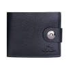 Men's Wallet Magnetic Buckle Wallet Zero Wallet Soft Face Litchi Pattern Wallet 