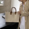 Minimalist Canvas Handheld Women's Bag Autumn/Winter Trendy Fashion Women's Bag Tote One Shoulder Trendy Chain 