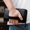 New Trendy Men's Handbag Crazy Horse Cowhide Phone Bag Multi functional Large Capacity Wallet Outdoor Leather Handbag 