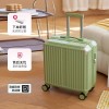 Small luggage box for women, small and lightweight 18 inch boarding trolley box for men, aluminum frame travel box 