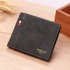 Matte Multi Card Leisure Retro Style Wallet PU Wallet Leather Wallet Men's Short Wallet 