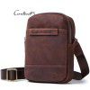 Head layer cowhide men's waist bag dual-purpose mobile phone single shoulder crossbody bag 