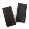Medium length men's wallet, solid color PU leather letter wallet 