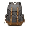 Backpack for men and women, outdoor sports travel bag, waxed canvas waterproof travel computer bag 