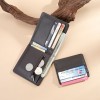 Short Wallet for Men, Multi functional, Large Capacity Litchi Pattern with Independent Card Bag 