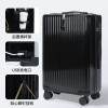 Trolley box, suitcase, travel box, universal wheel zipper, 20, sturdy, durable, password leather box, 24 inches, for both male and female students 
