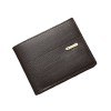 New Men's Wallet Short Wallet Men's Youth Business and Leisure Horizontal Leather Wallet Fashionable Large Capacity Soft Leather Wallet 