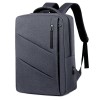 New backpack for men's business and leisure, computer bag with printable logo, simple and large capacity travel backpack 