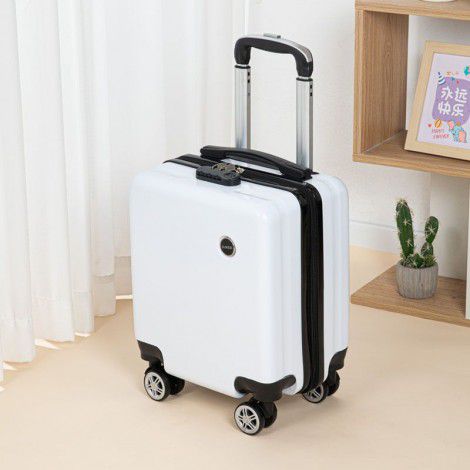 14 inch small suitcase, women's spring and autumn climbing chassis, lightweight trolley travel box, men's 16 password leather box, children's 