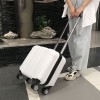 Password box, small 20 inch lightweight boarding suitcase, men's small suitcase, women's 18 inch travel leather suitcase 