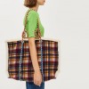 Autumn and Winter New Women's British Woolen Bag Women's Large Capacity Tote Bag Woolen Plaid Bag 