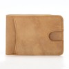 RFID Men's Genuine Leather Wallet US Dollar Clip Thin Cowhide Zero Wallet 