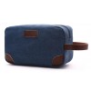 Casual Canvas Men's Handheld Bag Business Solid Color Handheld Bag Storage Key Wash Makeup Bag 