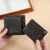 Short Wallet for Men, Multi functional, Large Capacity Litchi Pattern with Independent Card Bag 