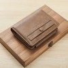 Retro Men's Short Wallet 30% Off Casual Card Bag Multi Card Position Zipper Zero Wallet 