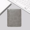 Men's Wallet Short Multi functional Zipper Vertical Small Wallet Multi functional Mini Change Bag Youth Wallet 