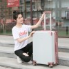 Trolley box, suitcase, travel box, universal wheel zipper, 20, sturdy, durable, password leather box, 24 inches, for both male and female students 