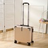 Password box, small 20 inch lightweight boarding suitcase, men's small suitcase, women's 18 inch travel leather suitcase 