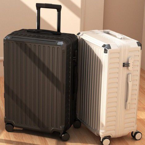 Large capacity travel suitcase for men and women, 24 inch new sturdy boarding case, password box 
