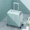 Small luggage box for women, small and lightweight 18 inch boarding trolley box for men, aluminum frame travel box 