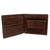 Men's minimalist wallet, horizontal change bag, two fold money clip 