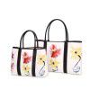 Women's Large Capacity Epiphyllum Handheld Tote Bag Fashion Oxford Cloth Printed Shopping Bag Women's Bag 