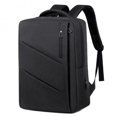 New backpack for men's business and leisure, computer bag with printable logo, simple and large capacity travel backpack 