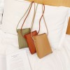 Vertical mobile phone bag for women, fashionable and minimalist small shoulder bag, mini diagonal cross small bag 