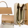 Fashionable and minimalist leather solid color handbag with large capacity, color blocking, cute shoulder bag, crossbody bag 