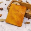 Head layer cowhide wallet, men's vertical minimalist wallet, handcrafted and distressed, retro vegetable tanned leather, large banknote wallet trend 