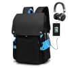 Campus male and female student backpacks, anti-theft, large capacity backpacks, men's bags, 15.6-inch computer bags 