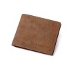 Small Wallet Men's Short PU Leather Horizontal Wallet Men's Wallet Leather Clip Card Bag ID Card Cover 