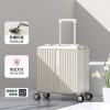 Small luggage box for women, small and lightweight 18 inch boarding trolley box for men, aluminum frame travel box 