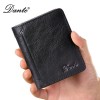 Men's wallet genuine leather RFID multifunctional driver's license integrated short style men's wallet with brushed leather 