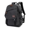 Retro men's canvas backpack, college student backpack, trendy casual large capacity travel bag, backpack 