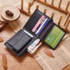 Men's wallet, cowhide short top layer zipper wallet, new leather wallet, change 