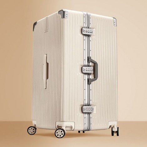 Durable aluminum frame travel code suitcase, sturdy and sturdy, children's male 32 inch 30 