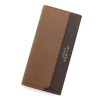 New men's wallet with large capacity, multiple card slots, dual color, 30% off, men's long wallet 