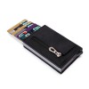 Wallet Credit Card Box Multi functional Metal Card Bag Men's Business Money Clip PU Card Clip 7-word Zipper 