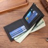 Men's Short Wallet Korean Edition Iron Edge Youth Men's Horizontal Multi Card Wallet Trendy Card Bag 