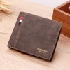 Matte Multi Card Leisure Retro Style Wallet PU Wallet Leather Wallet Men's Short Wallet 