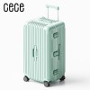 Large capacity luggage with 30 inch thick and sturdy aluminum frame travel box, male and female student trolley box, password leather case 