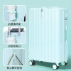 Trolley box, suitcase, travel box, universal wheel zipper, 20, sturdy, durable, password leather box, 24 inches, for both male and female students 