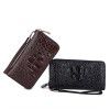 Men's Long Wallet Zipper Handbag Small Handbag Mobile Zero Wallet PU Leather Wallet 